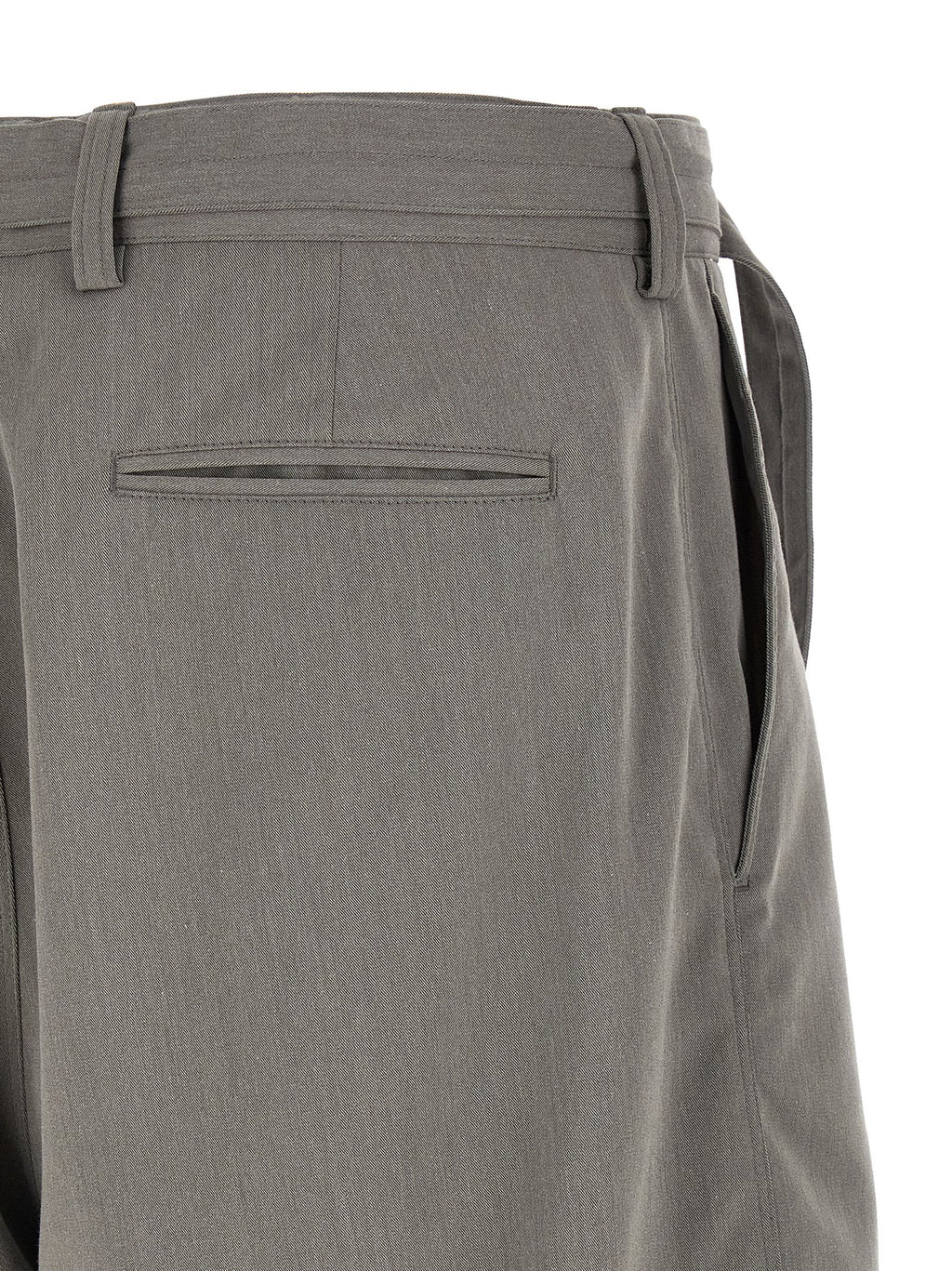 CELLAR DOOR Gray Polyester Bermuda Shorts