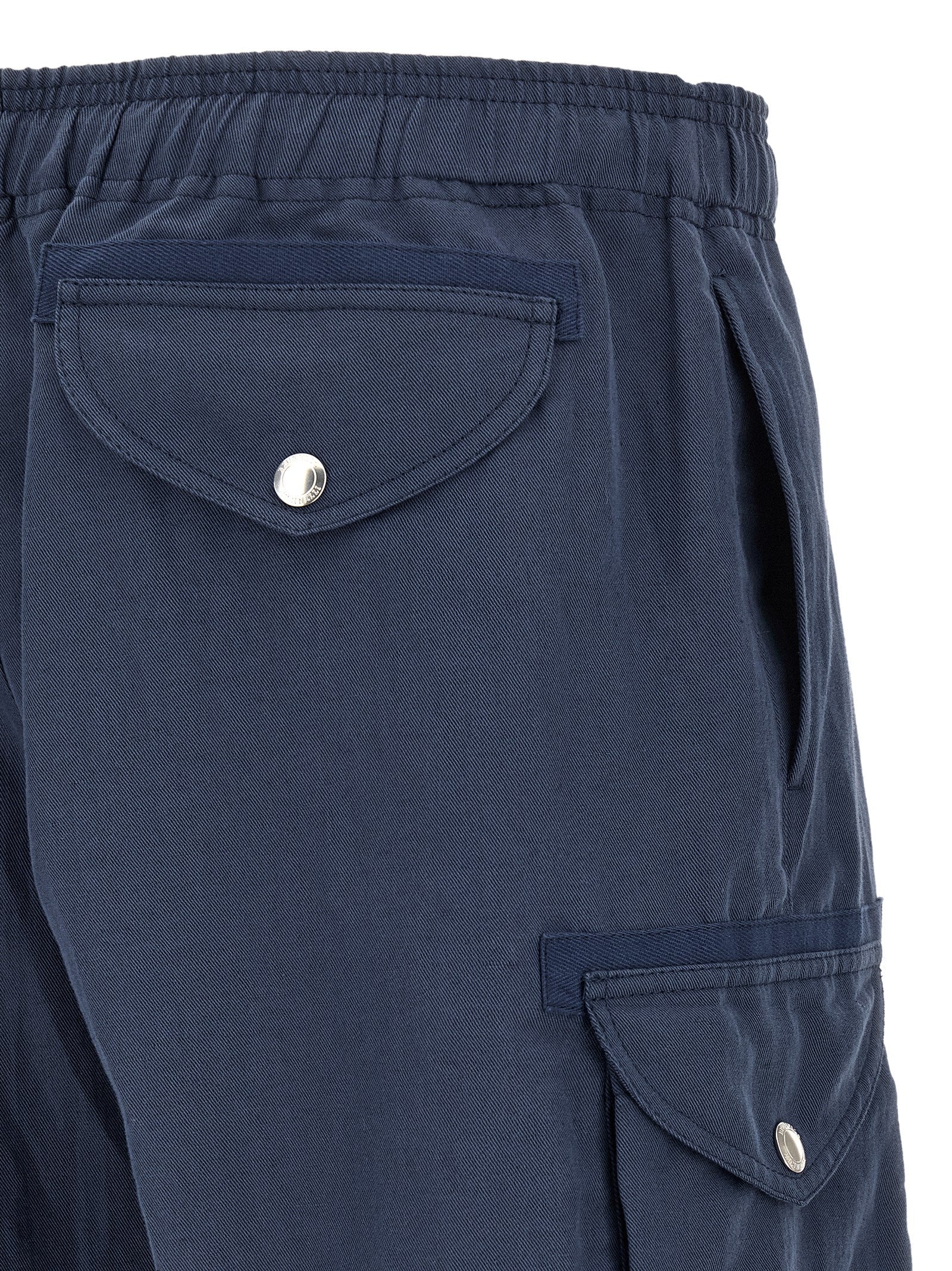 Bermudas de lino azul Brunello Cucinelli