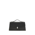 Alexander McQueen Black Calf Leather Bos Taurus Shoulder Bag