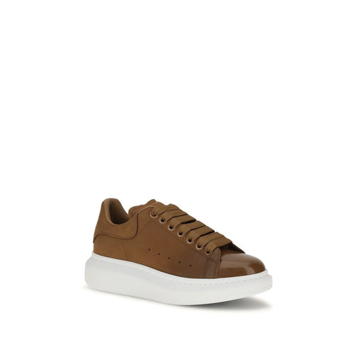 Zapatillas gruesas Alexander McQueen de piel de becerro marrón Bos Taurus