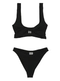 Hunza G Black Nylon Bikini