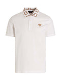 Versace White Cotton Polo Shirt