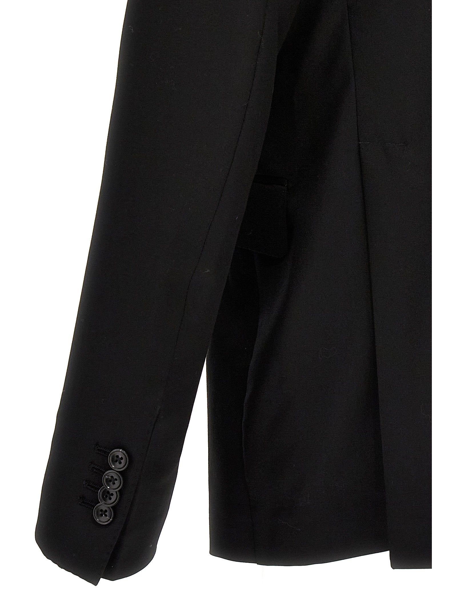 Traje de dos piezas Tagliatore de lana virgen negra