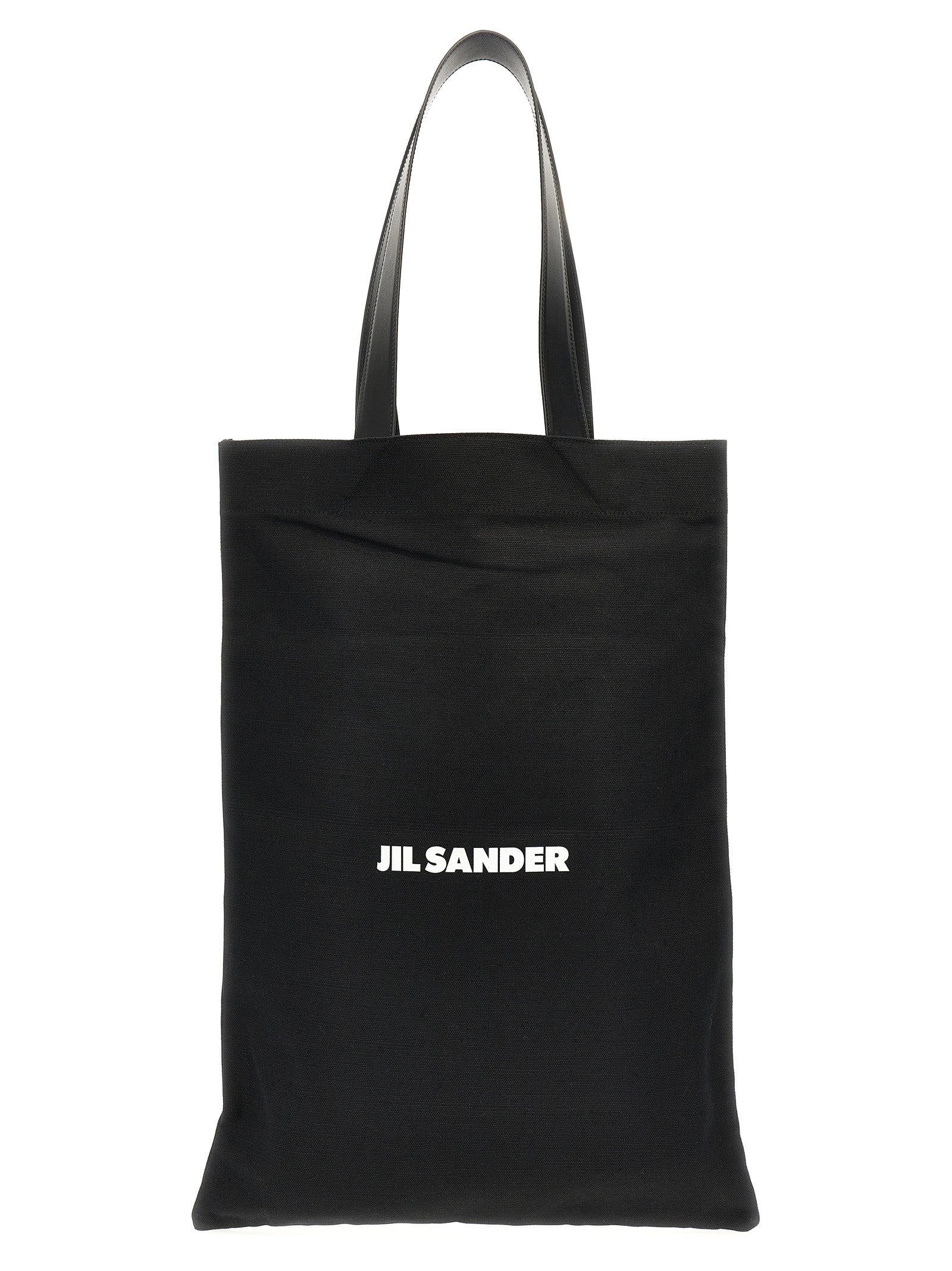 Bolso tote Jil Sander de algodón negro
