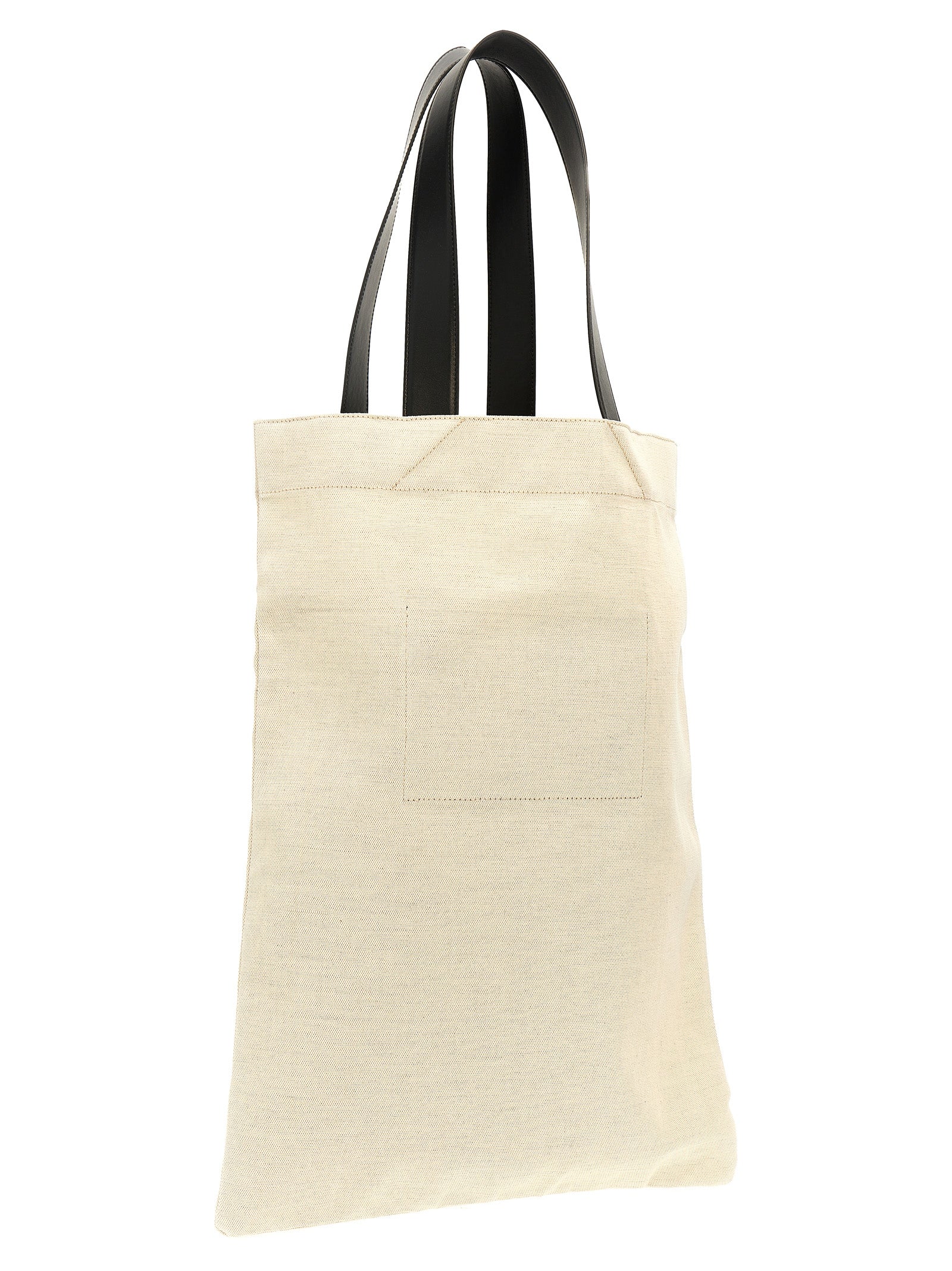 Bolso tote bicolor de algodón Jil Sander