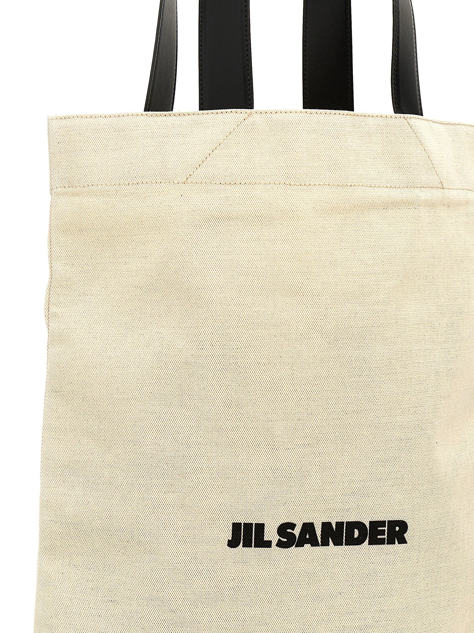 Bolso tote bicolor de algodón Jil Sander