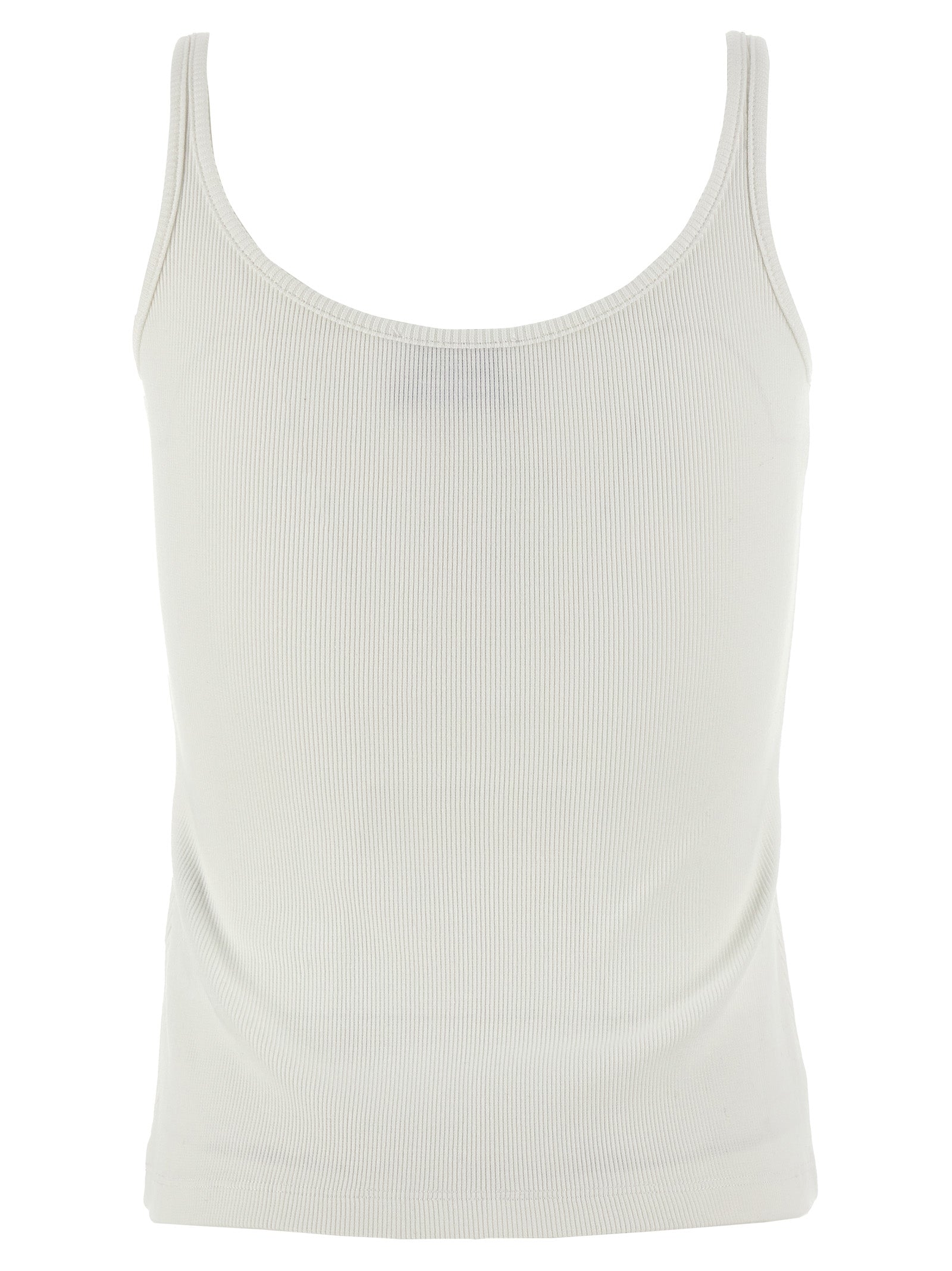 Camiseta sin mangas Off-White de algodón blanco