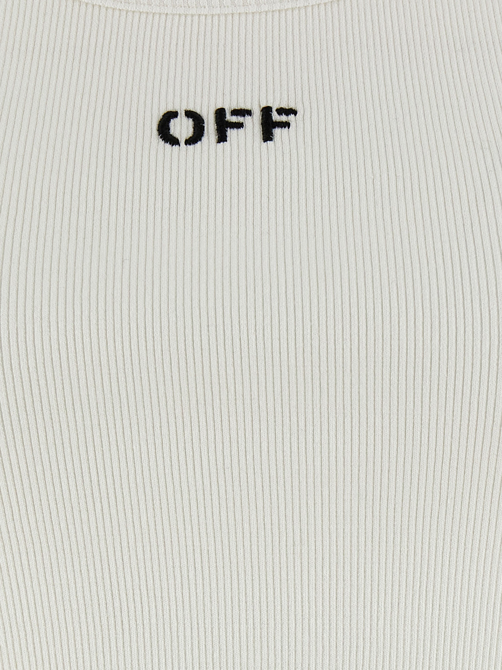 Camiseta sin mangas Off-White de algodón blanco