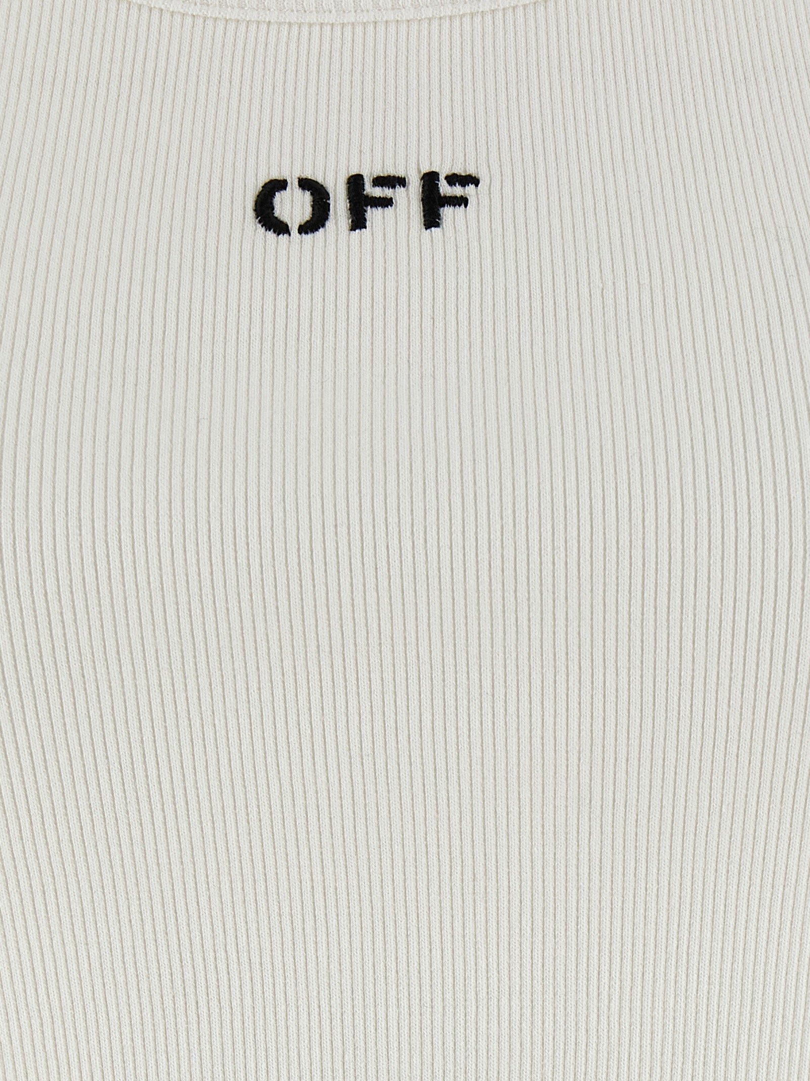 Camiseta sin mangas Off-White de algodón blanco