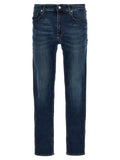 Department 5 Blue Cotton Straight-Leg Jeans
