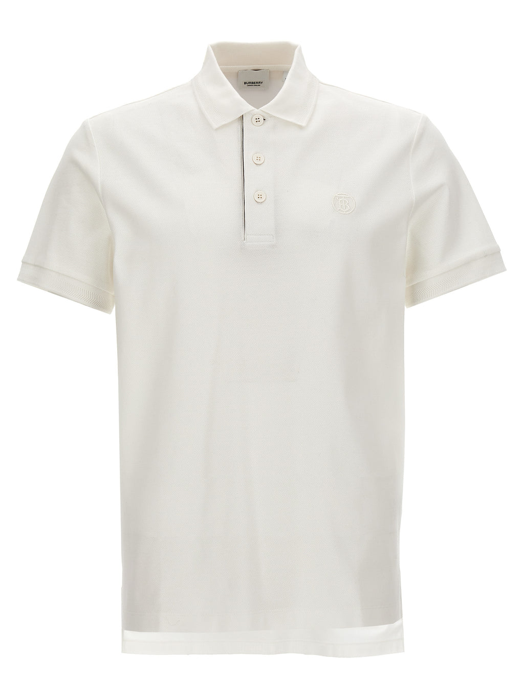 Polo de algodón blanco de Burberry