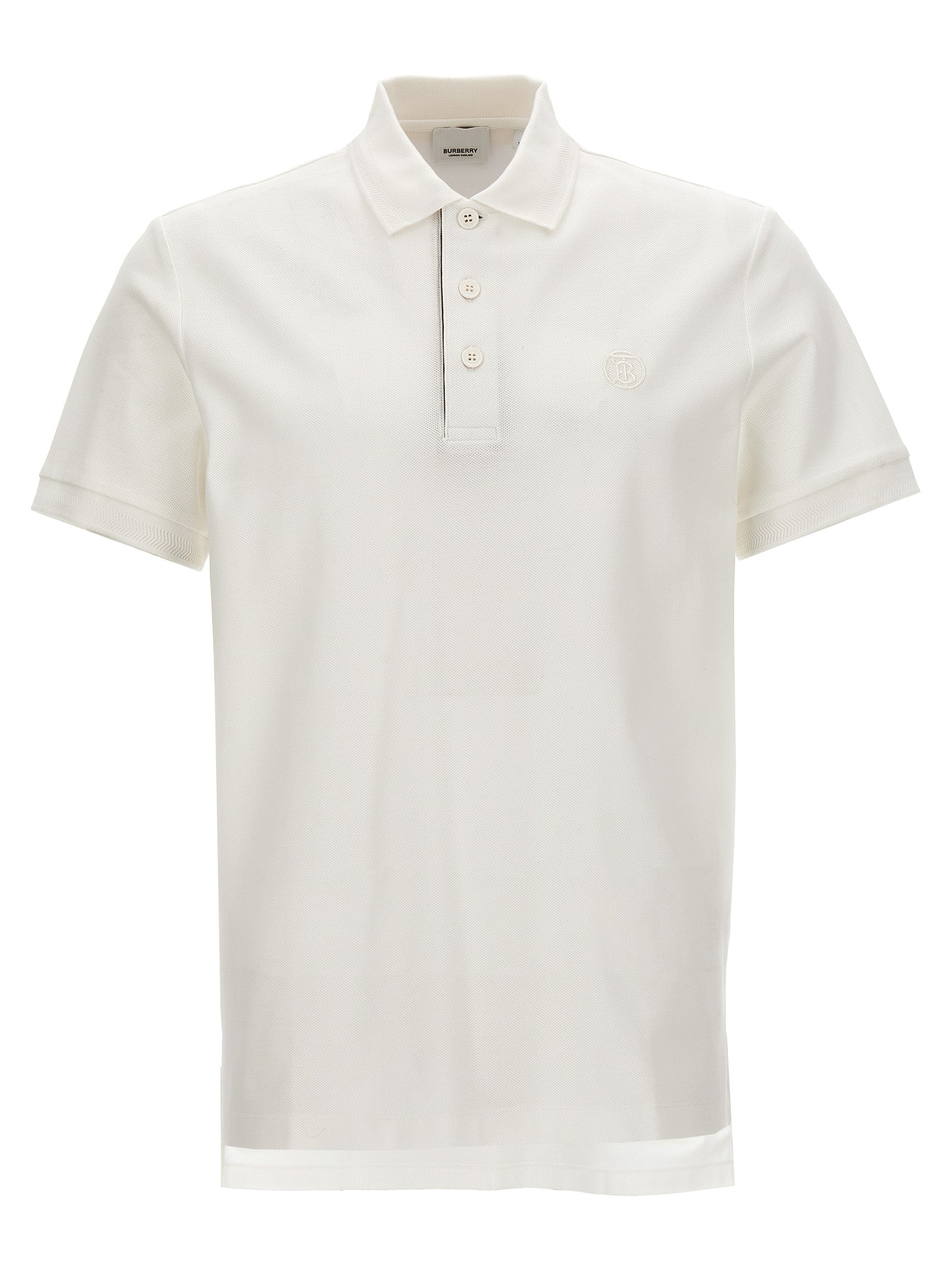 Polo de algodón blanco de Burberry