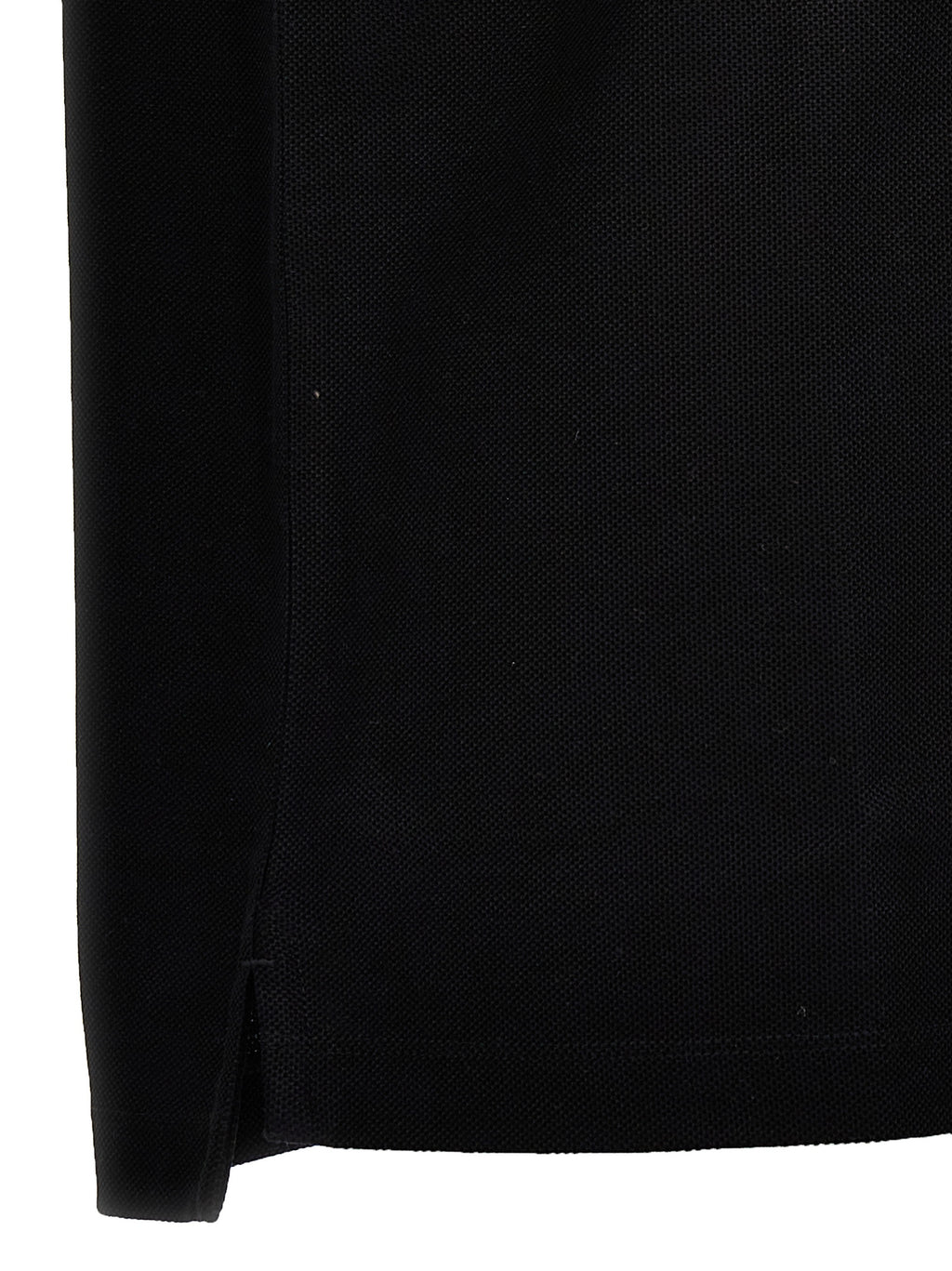 Polo de Algodón Negro de Burberry