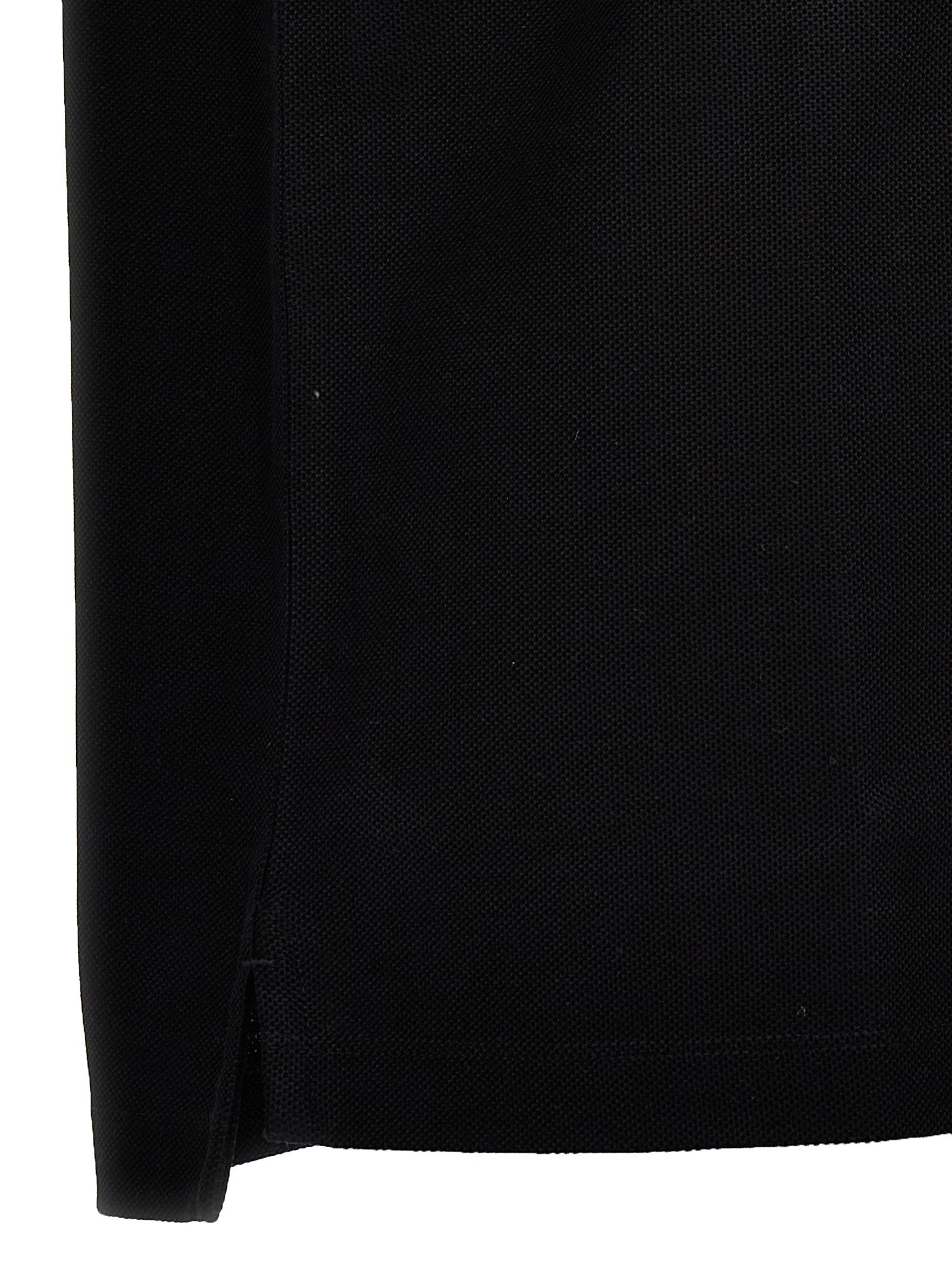 Polo de Algodón Negro de Burberry