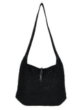 Bolso tote Saint Laurent de rafia negra