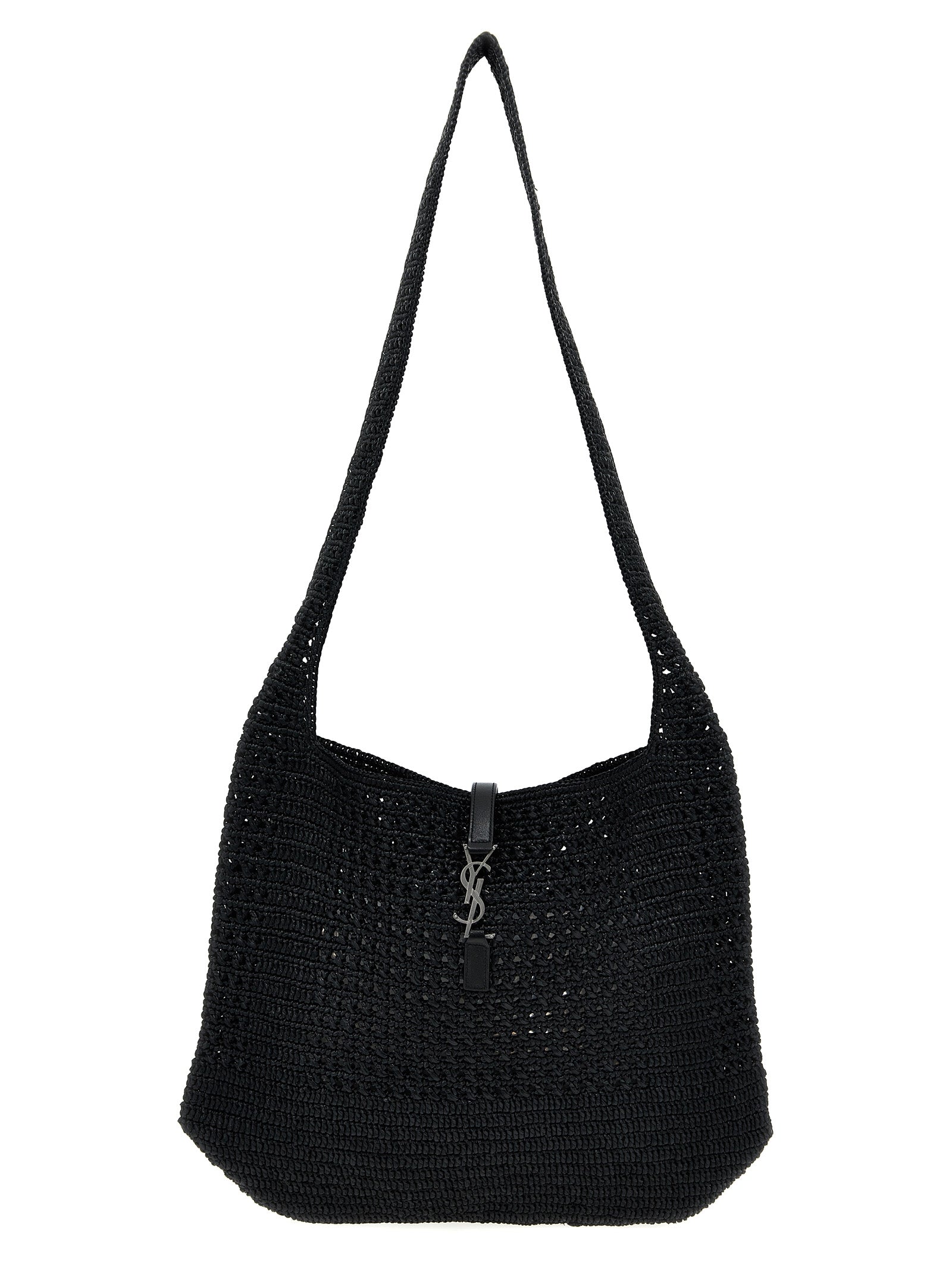 Bolso tote Saint Laurent de rafia negra