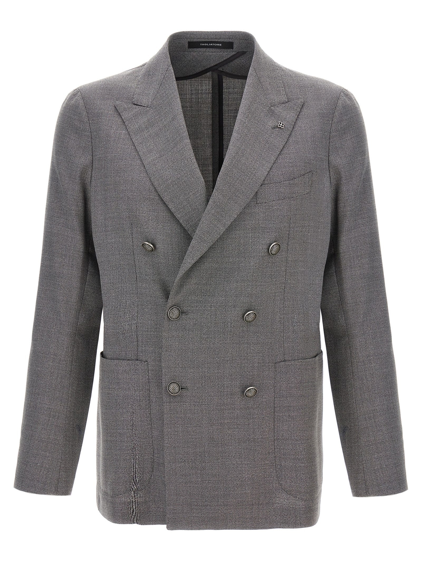 Blazer Tagliatore gris de lana virgen
