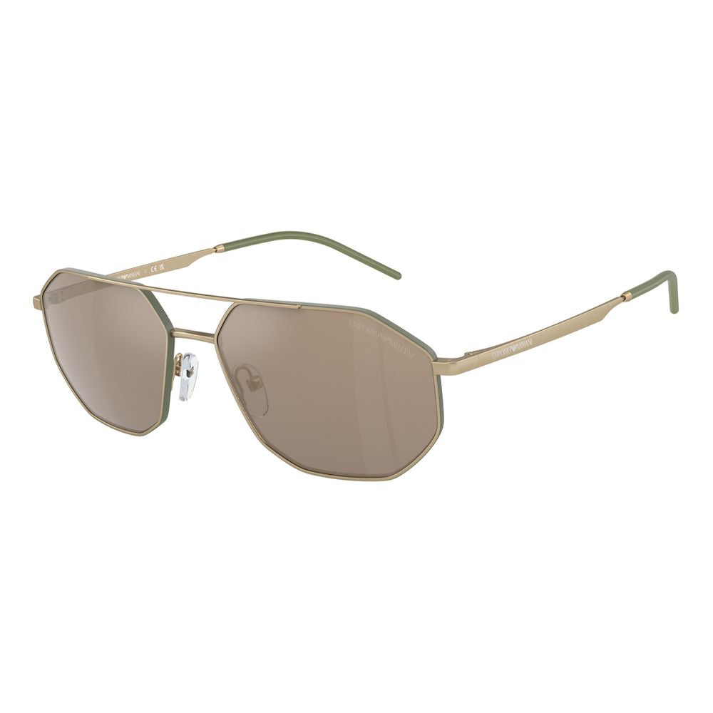 Gafas de sol Emporio Armani de metal dorado