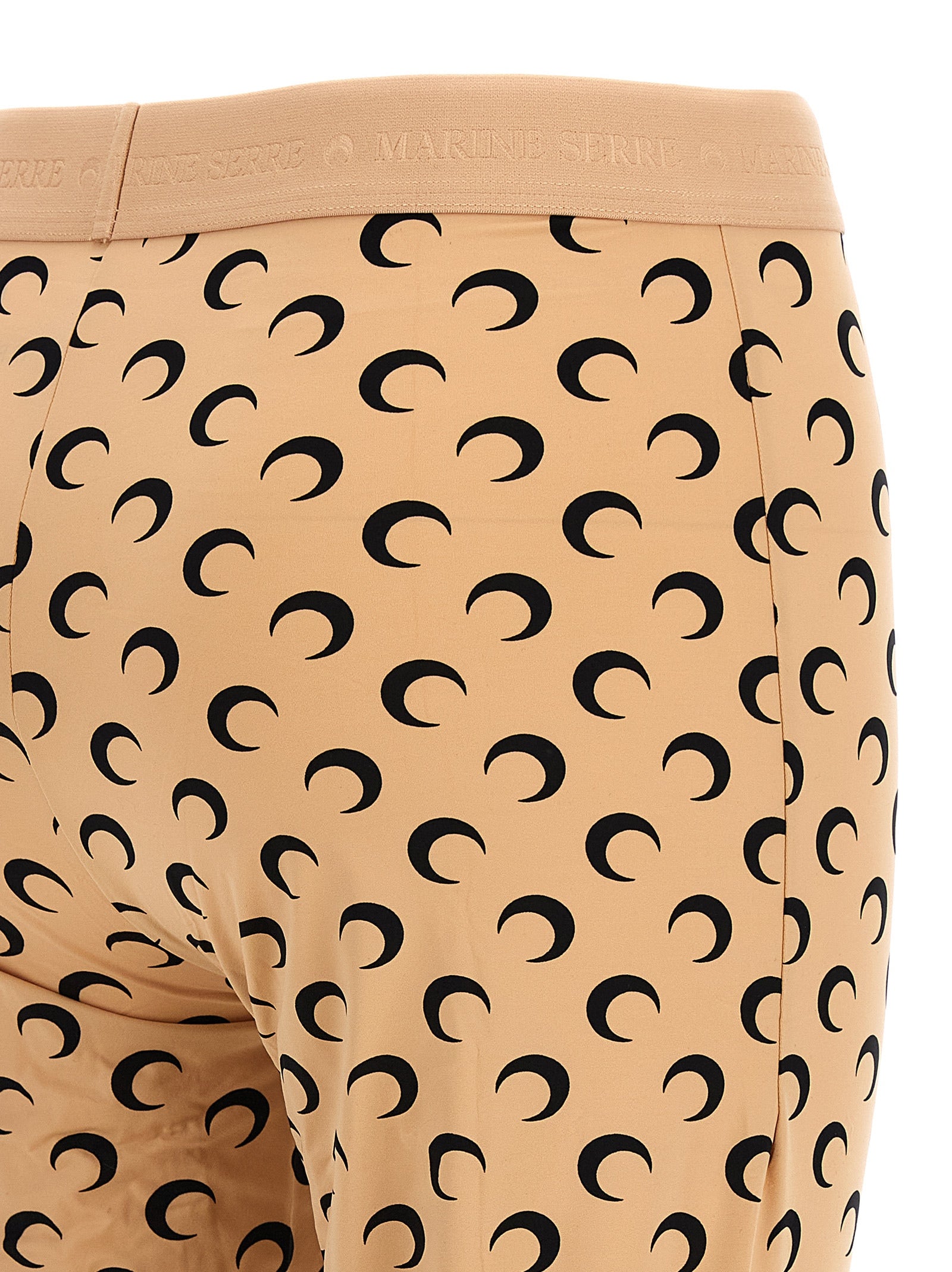 Marine Serre Leggings de Poliamida Beige