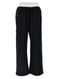 T BY ALEXANDER WANG Black Cotton Joggers (Workout Pants)