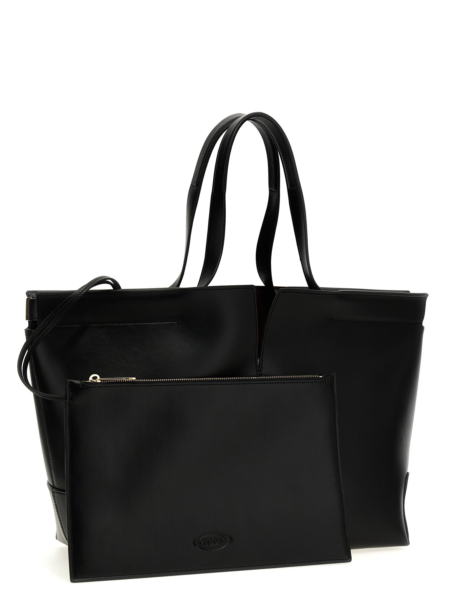 Bolso tote Tod's de piel de becerro negra