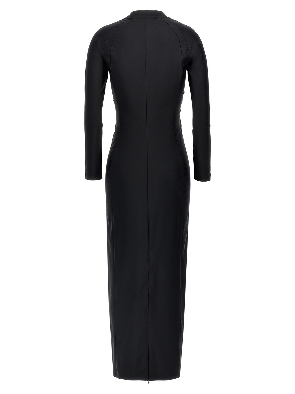 T BY ALEXANDER WANG Black Nylon Midi Dress