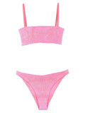 Bikini multicolor de poliamida de Hunza G