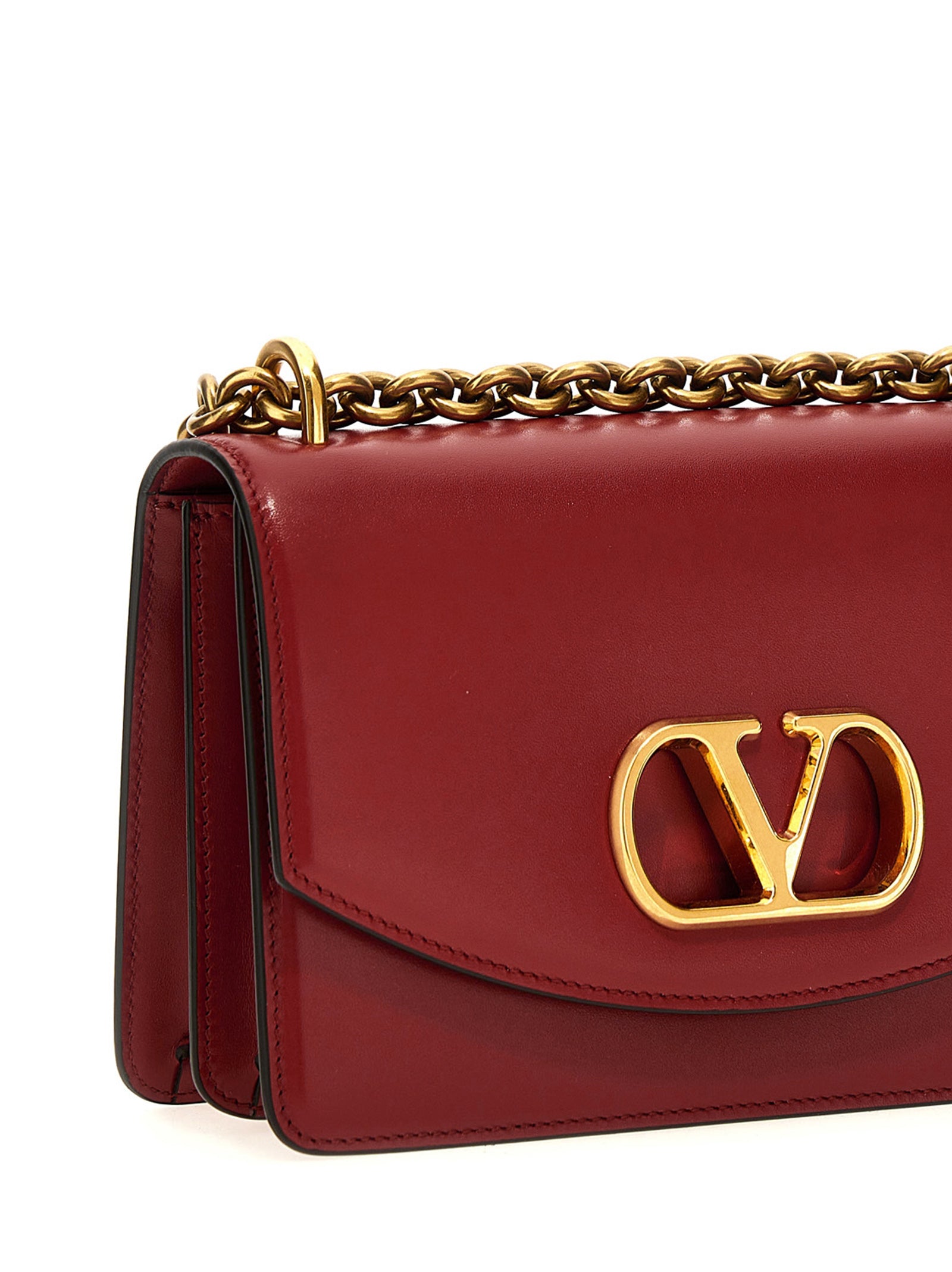 Bolso de hombro Valentino Garavani de piel de becerro multicolor