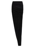 DRKSHDW Black Cotton Mini Skirt