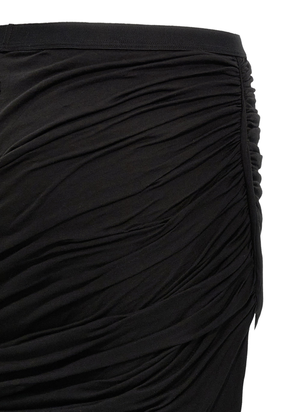 DRKSHDW Black Cotton Mini Skirt