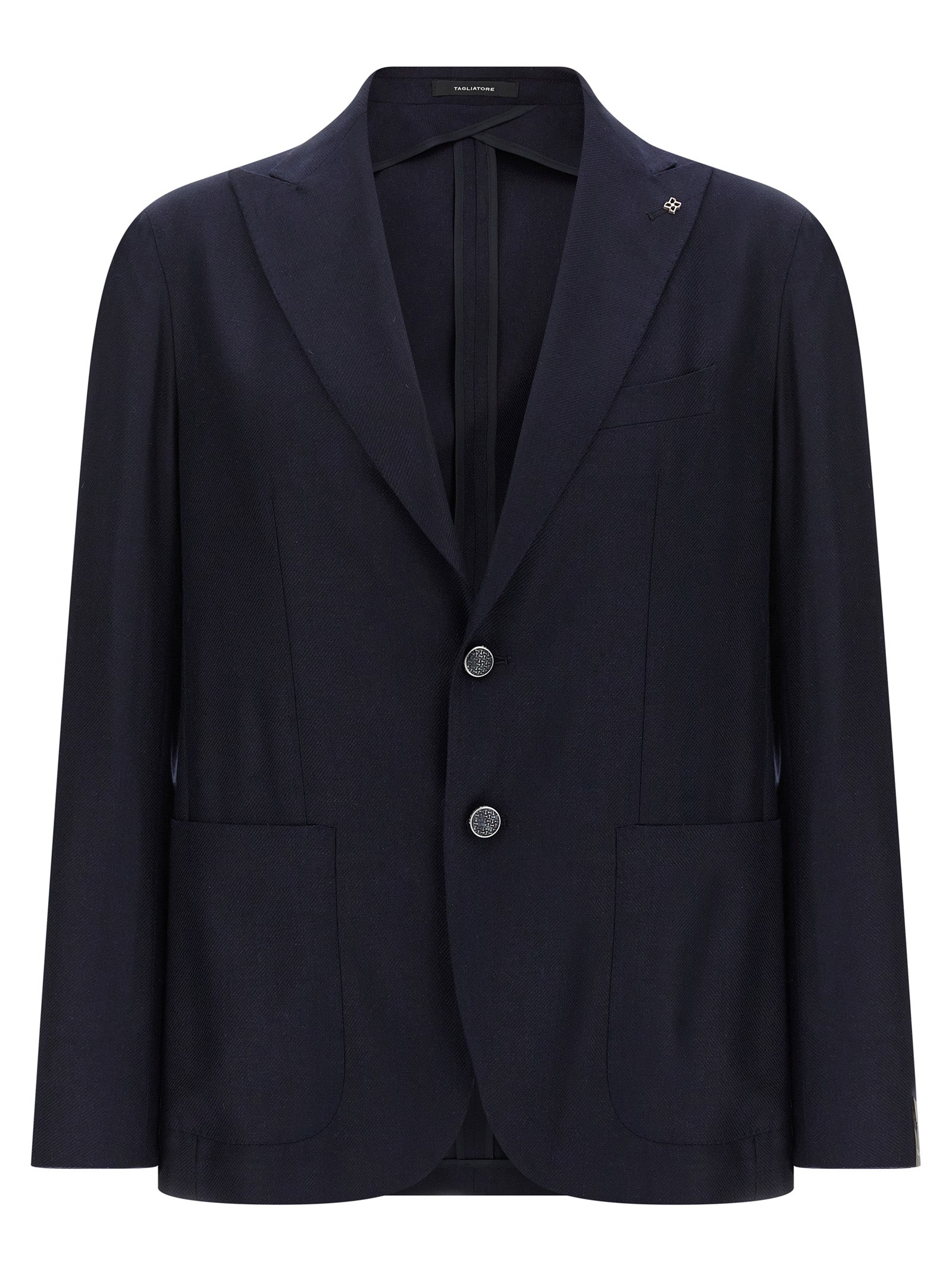 Blazer Tagliatore de seda azul