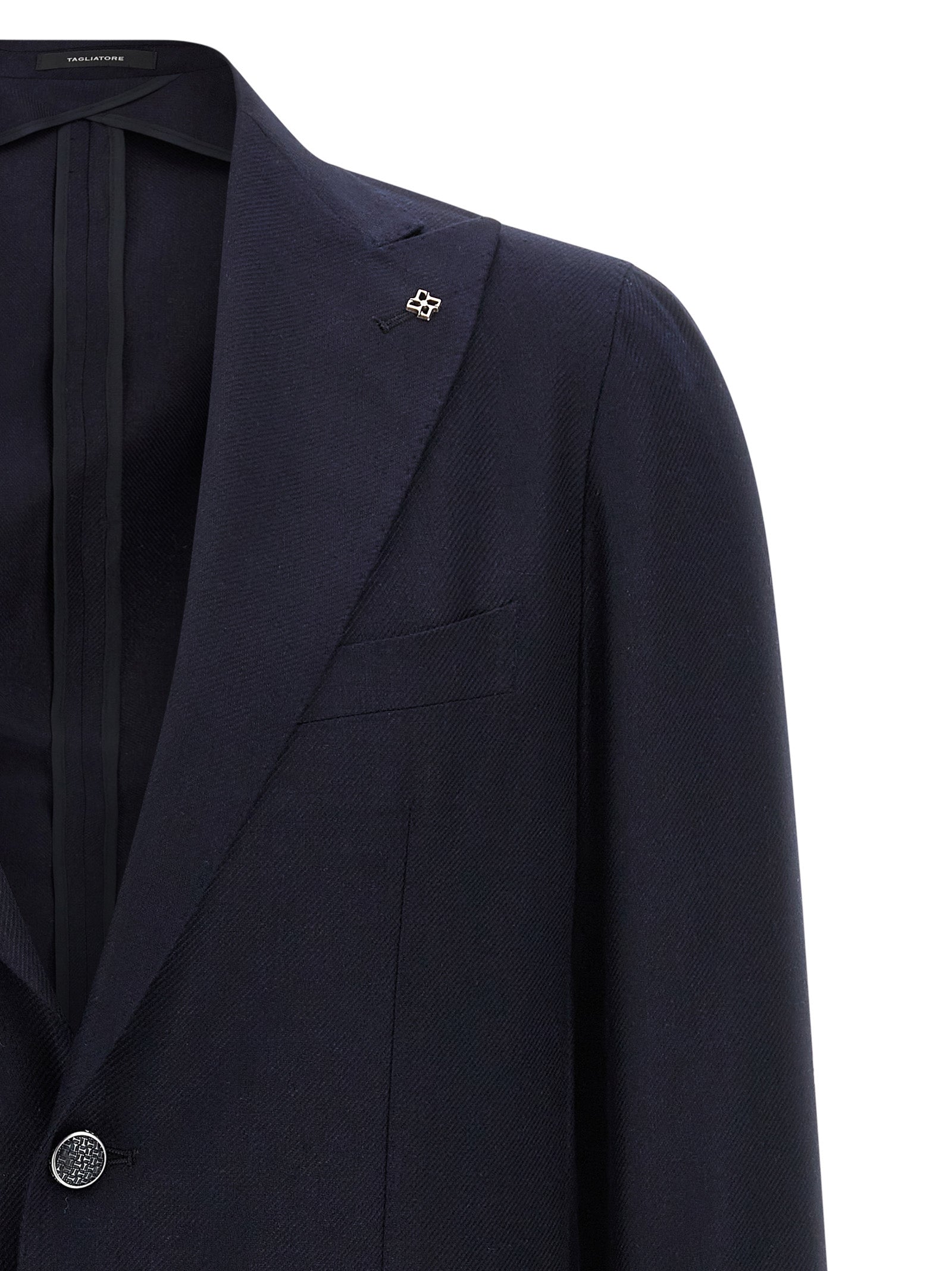 Blazer Tagliatore de seda azul