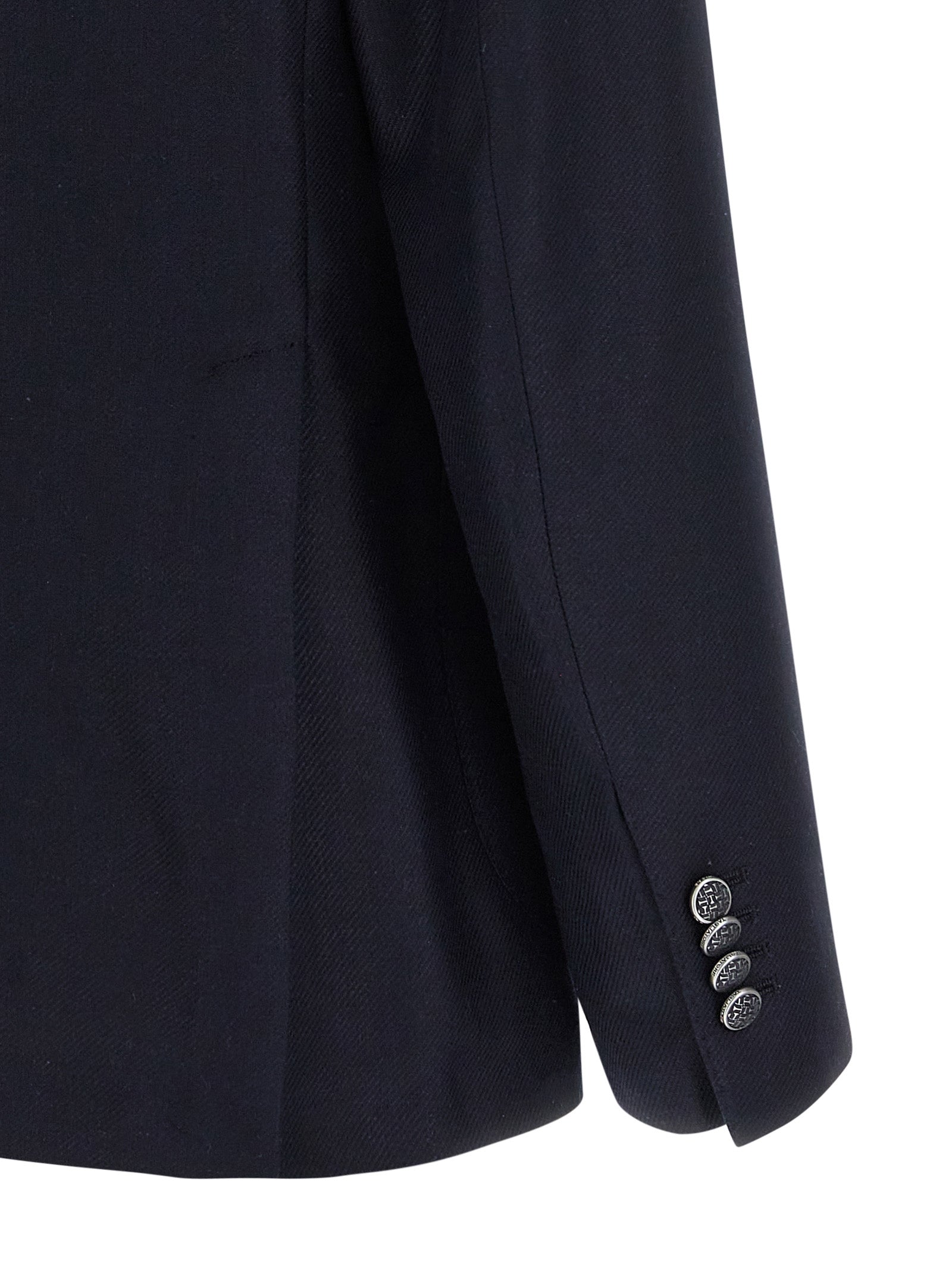 Blazer Tagliatore de seda azul