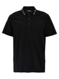 Polo Versace de algodón negro