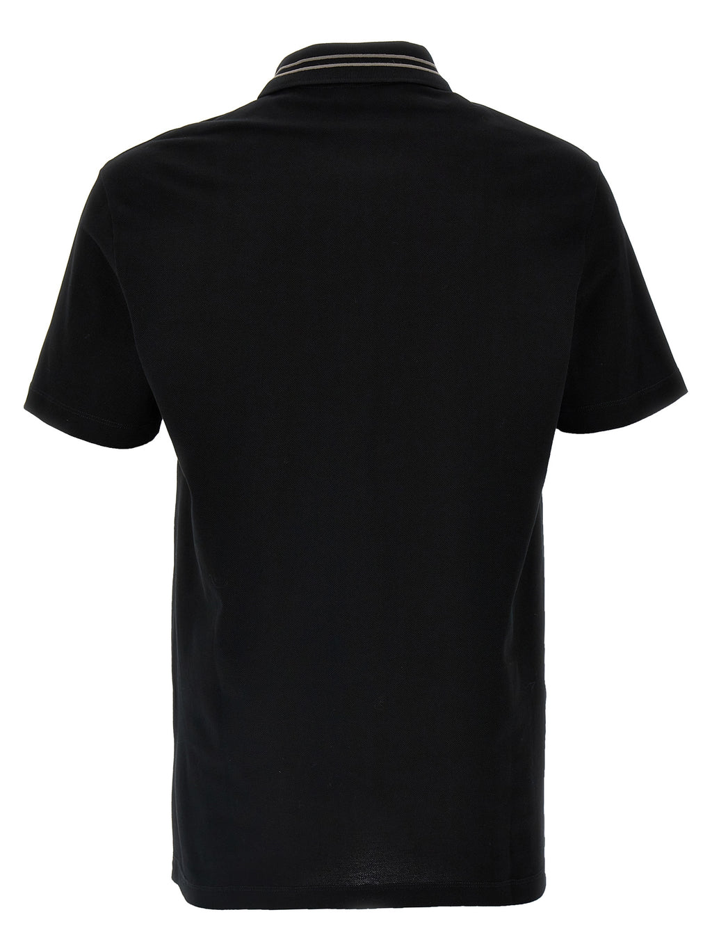 Polo Versace de algodón negro