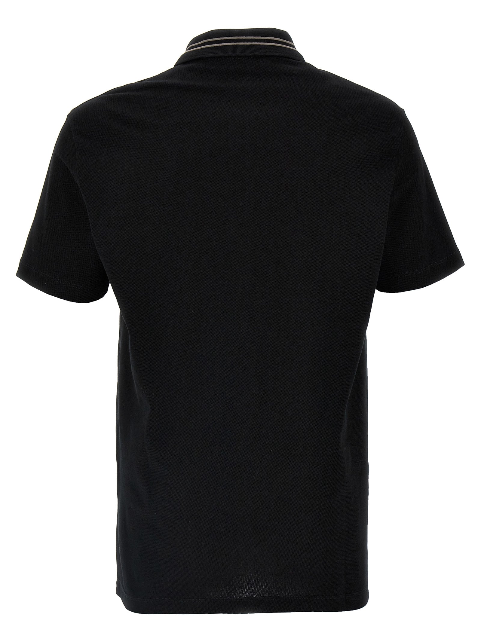 Polo Versace de algodón negro