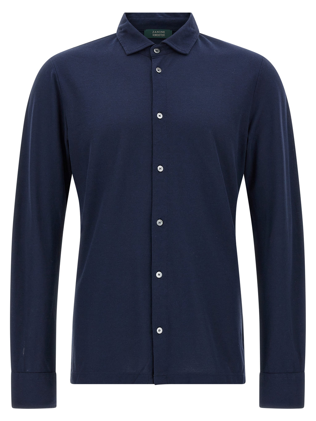 ZANONE Blue Cotton Blouse