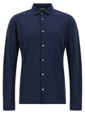ZANONE Blue Cotton Blouse