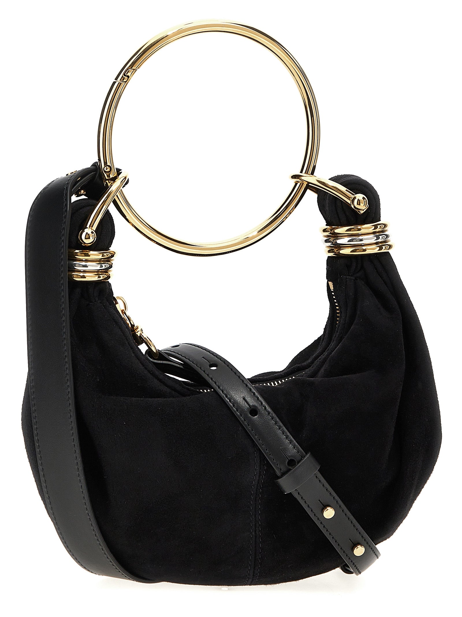 Bolso de Mano Chloé Negro de Piel de Cabra