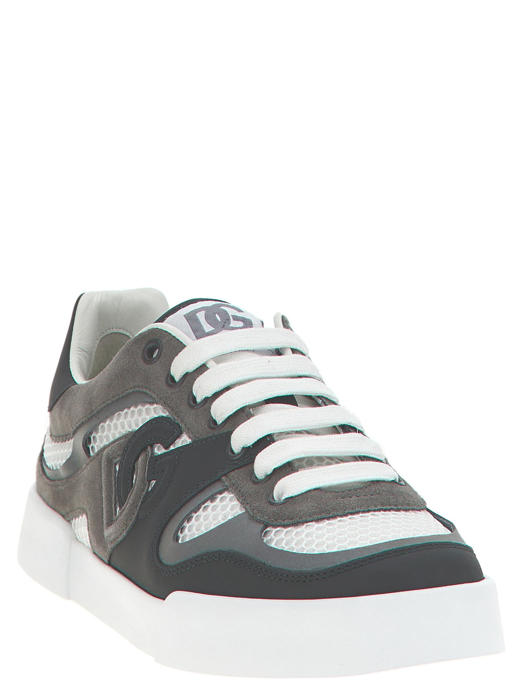 Zapatillas deportivas Dolce & Gabbana de piel de becerro gris