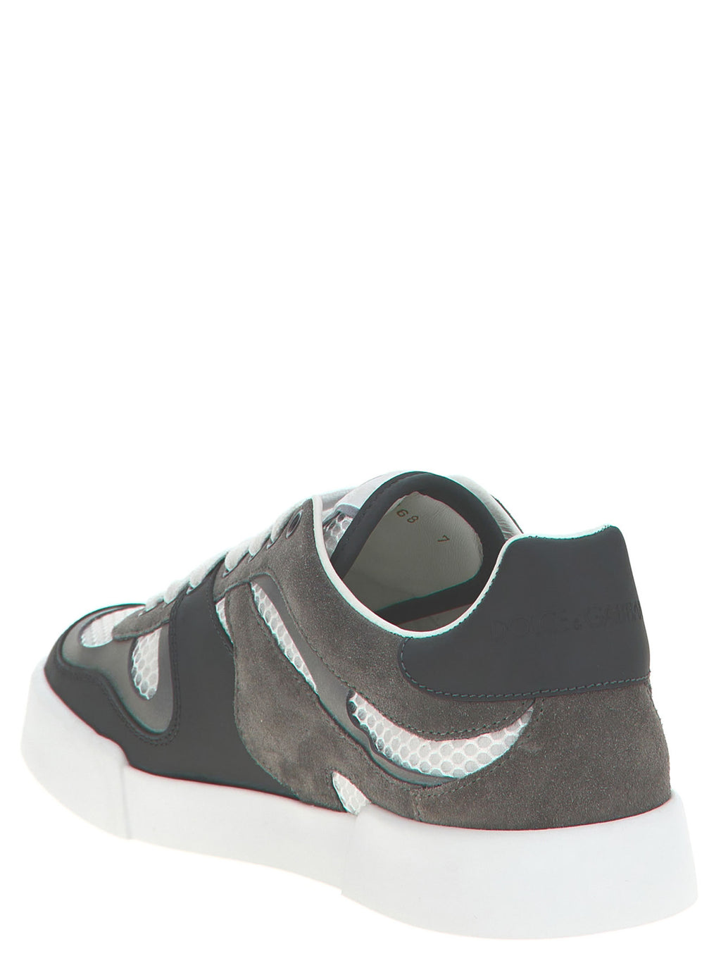 Zapatillas deportivas Dolce & Gabbana de piel de becerro gris