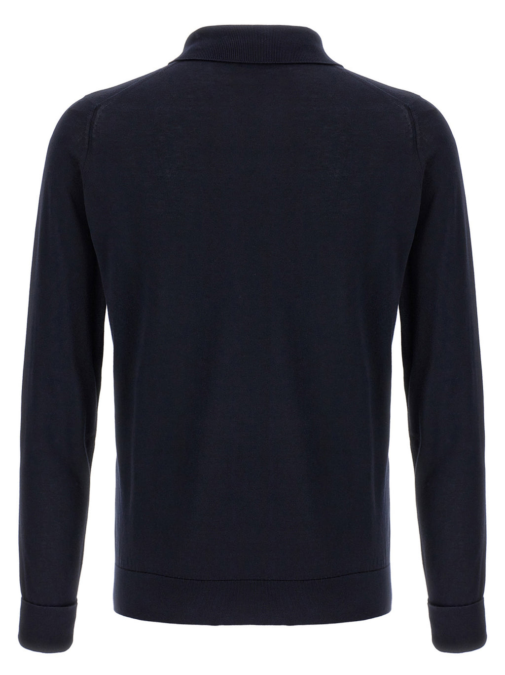 JOHN SMEDLEY Blue Cotton Polo Shirt
