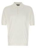 JOHN SMEDLEY White Cotton Polo Shirt