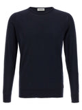 JOHN SMEDLEY Blue Cotton Cardigan