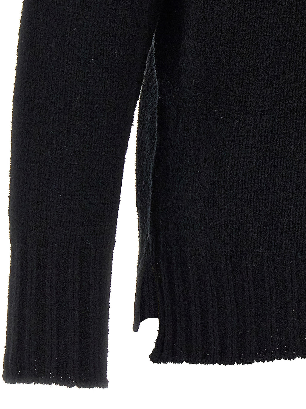 MA'RY'YA Black Cotton Cardigan