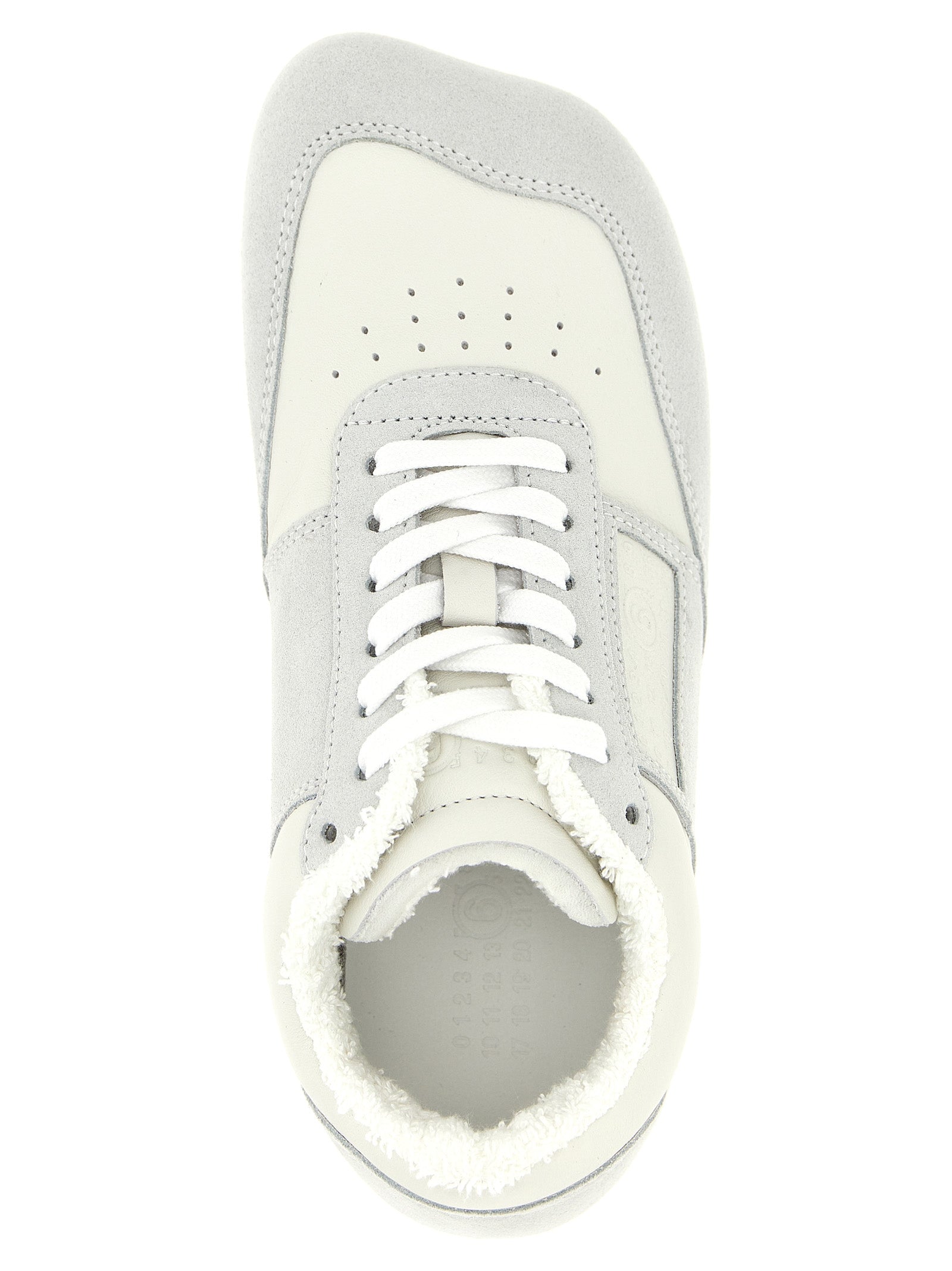 Zapatillas deportivas MM6 Maison Margiela de piel de becerro grises