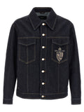 Chaqueta de mezclilla Fendi de algodón azul