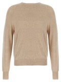 MA'RY'YA Beige Cotton Cardigan