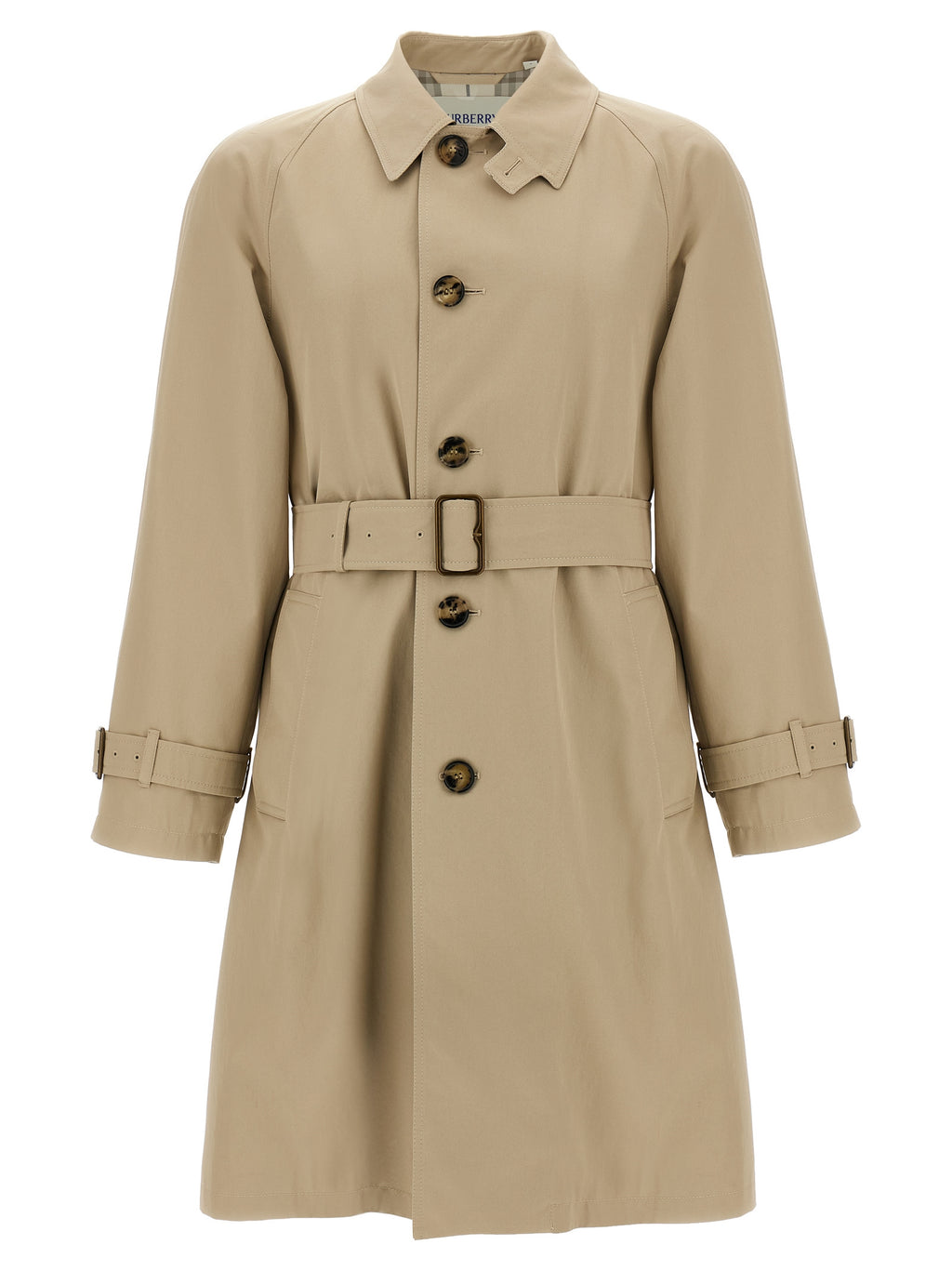 Abrigo Burberry de algodón beige