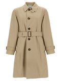 Abrigo Burberry de algodón beige